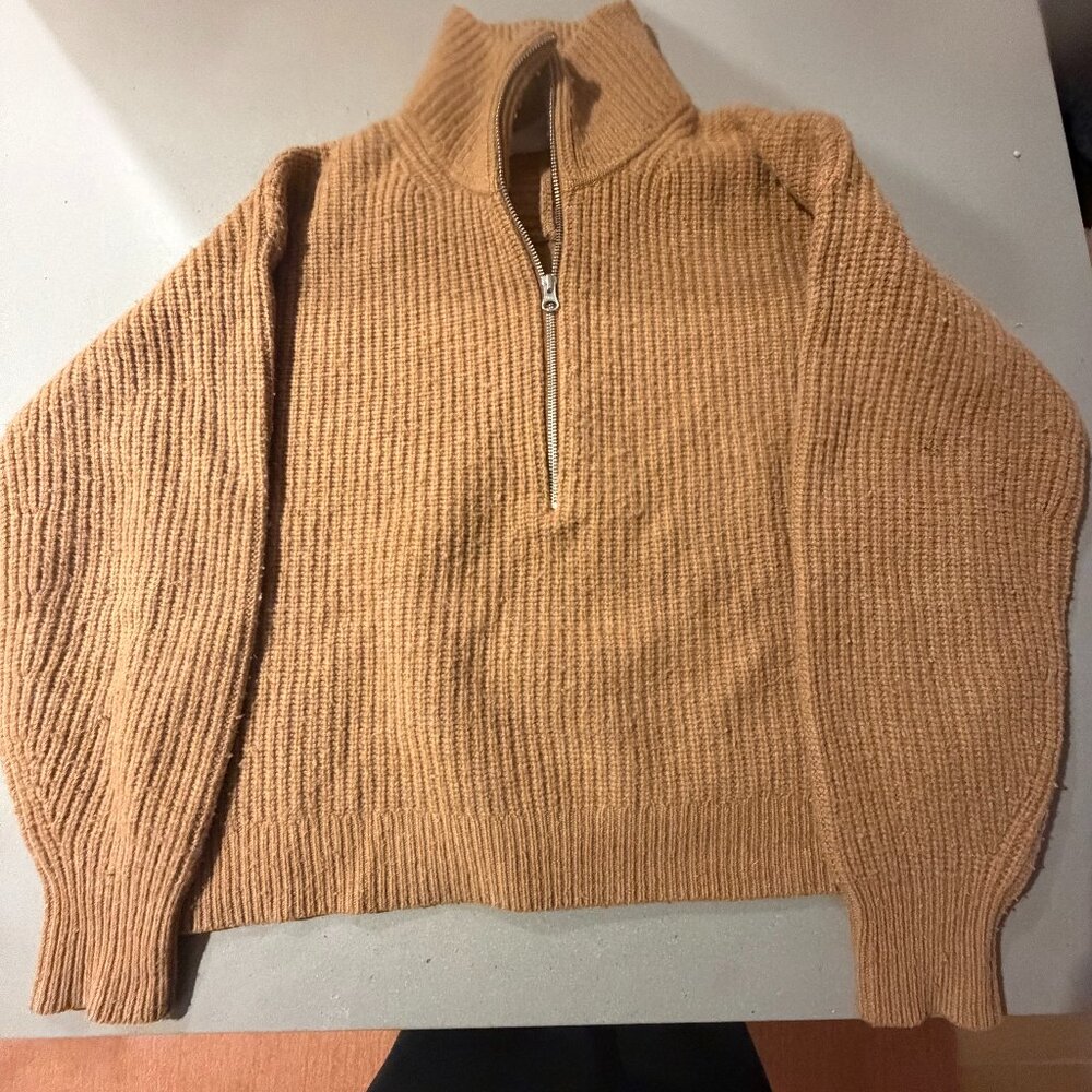 Everlane Merino Wool Half Zip Sweater
